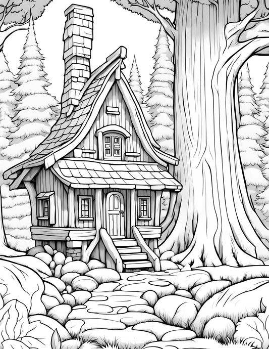 Enchanting Dwarf Homes A Magical Coloring Adventure Robs Books