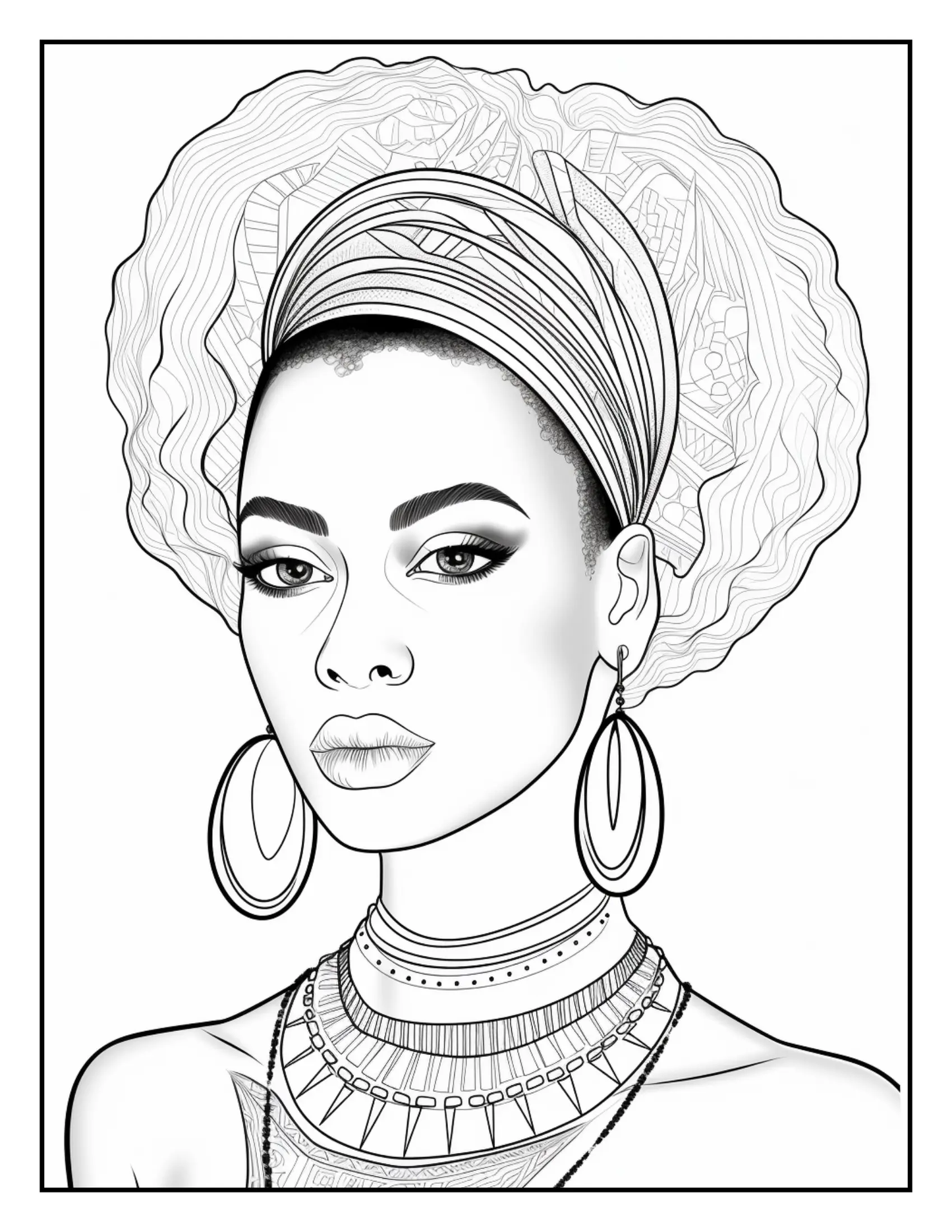 100 African Black Woman Coloring Pages For Adults 5 Robs Books