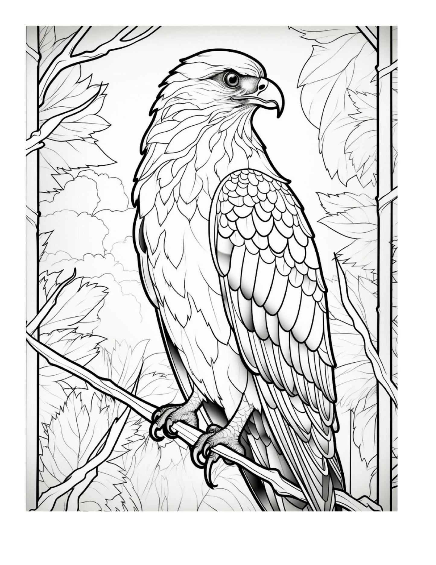 100 Stained Glass Bird Coloring Pages 1