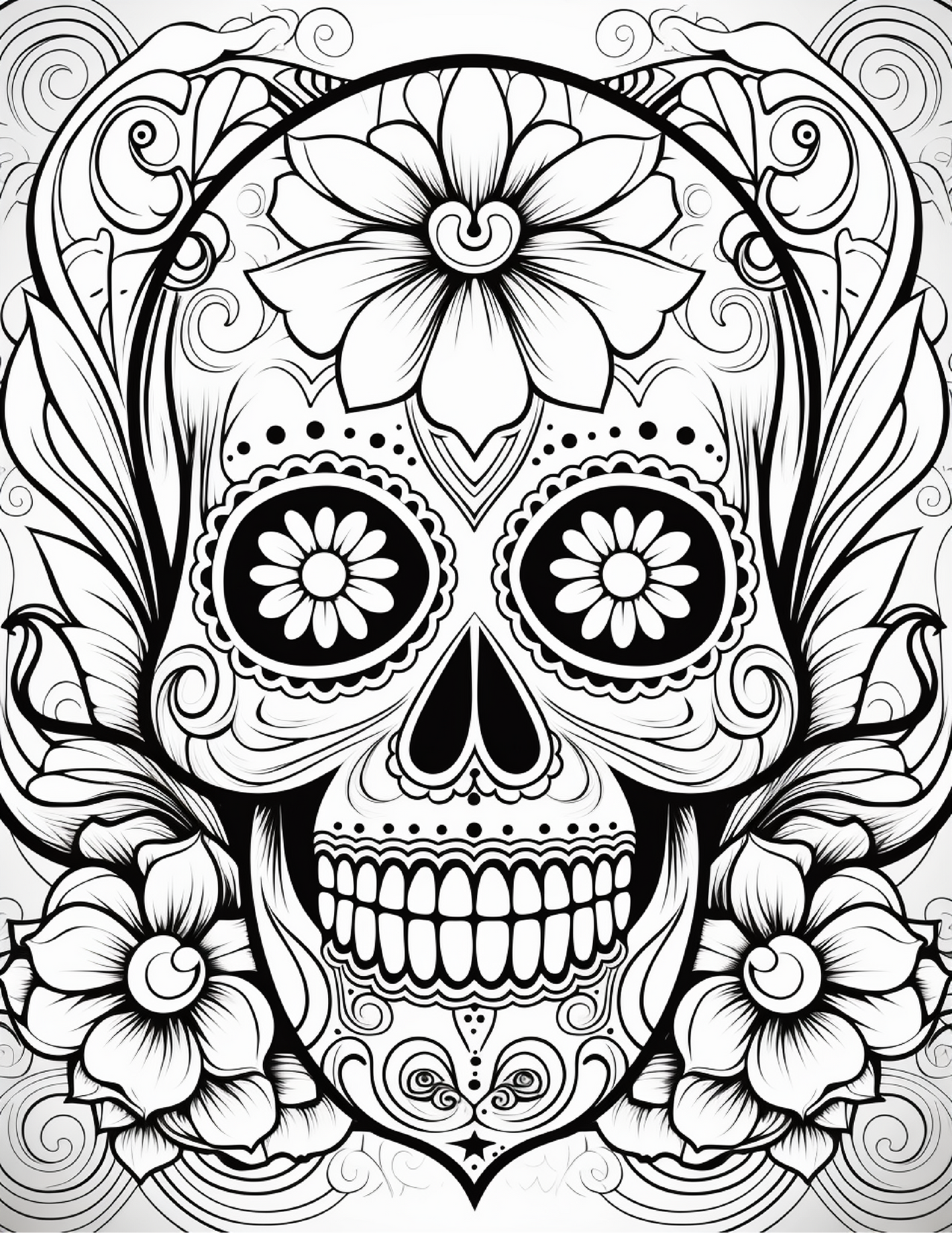 100 Day Of The Dead Coloring Pages 2