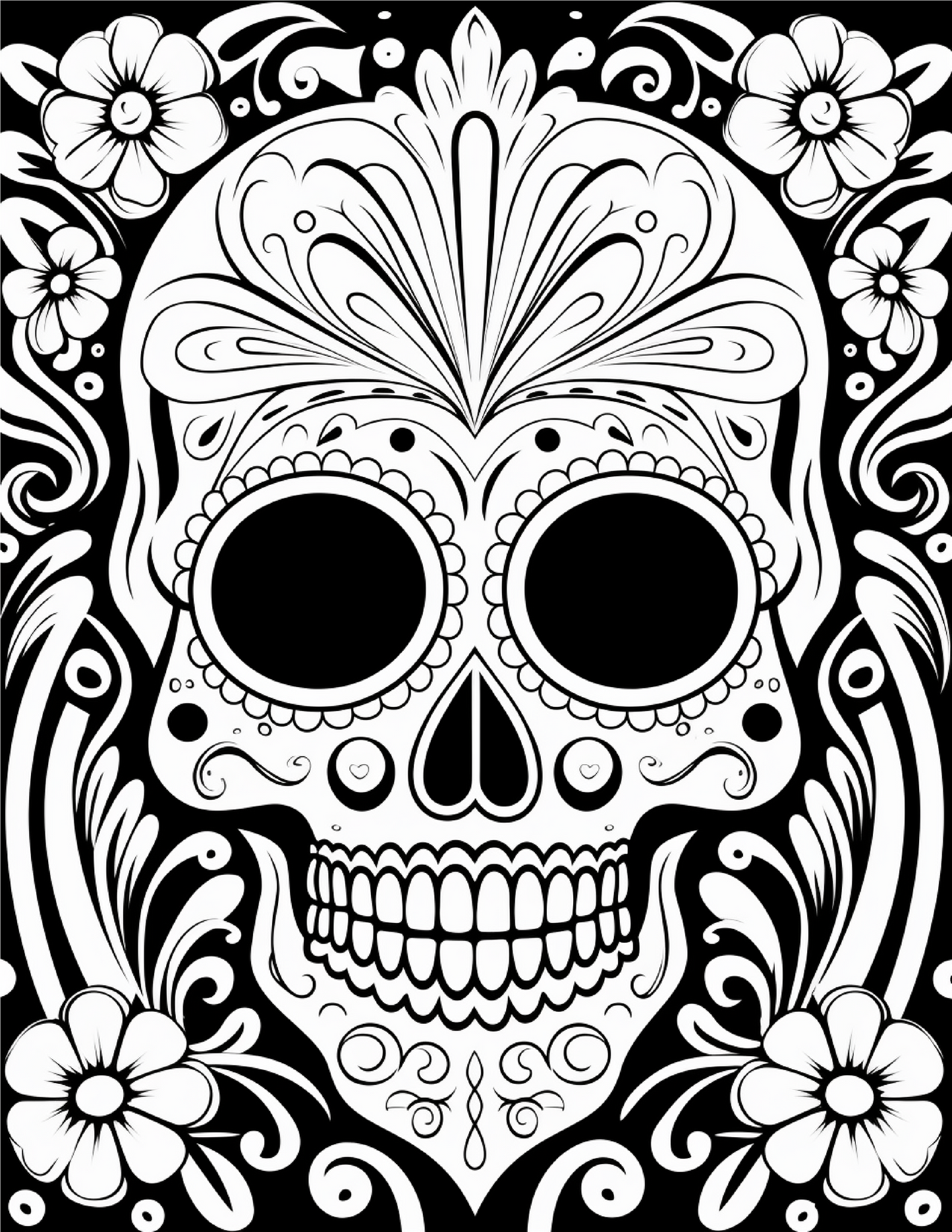 100 Day Of The Dead Coloring Pages 2