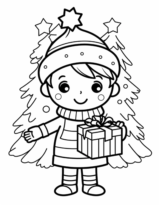 150 Cute Christmas Coloring Pages For Kids 11 Robs Books