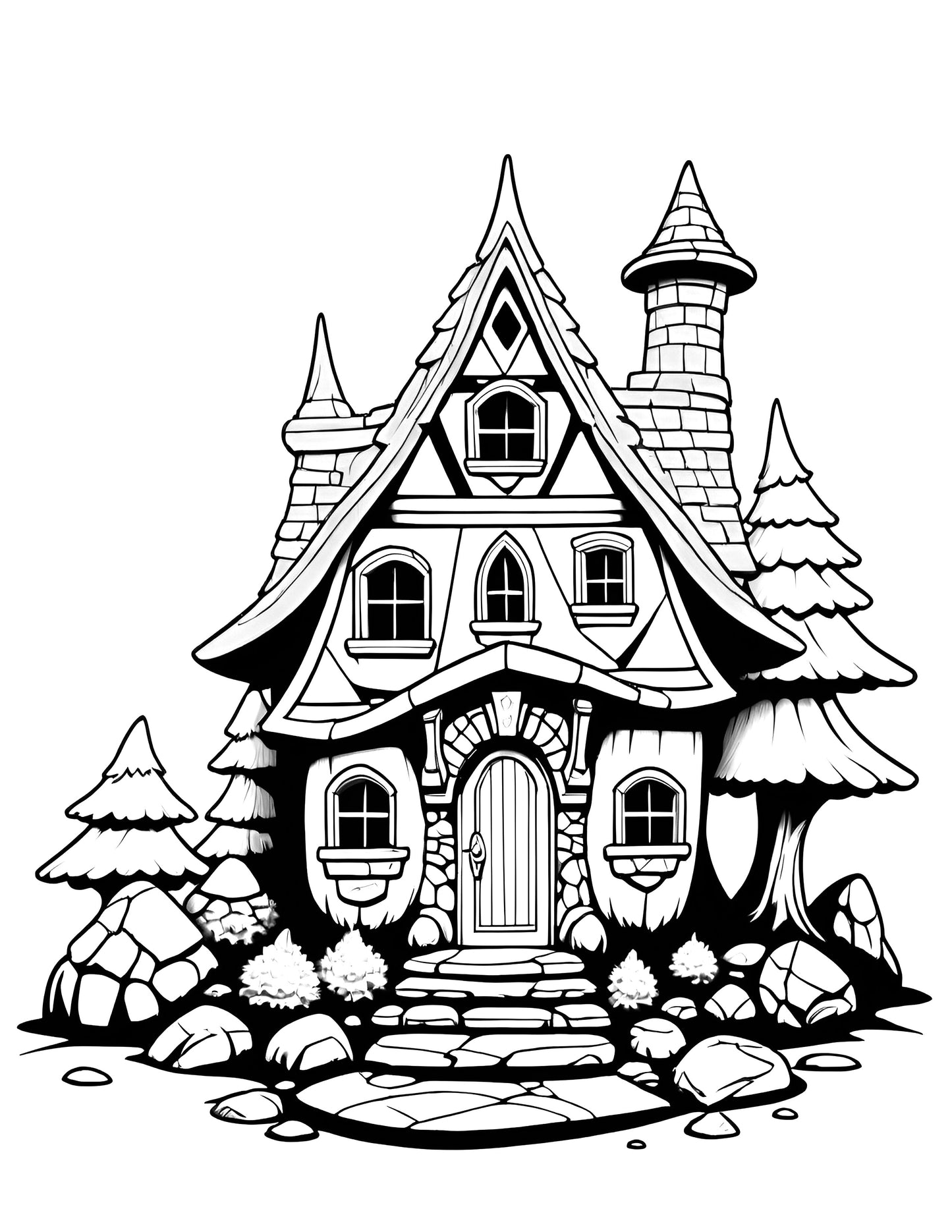 Enchanting Dwarf Homes A Magical Coloring Adventure