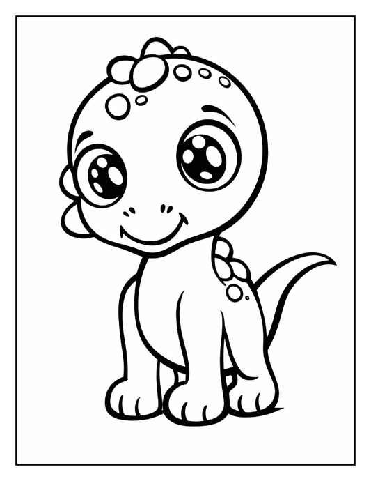 170+ Cute Dinosaur Coloring Pages For Kids 1 Robs Books