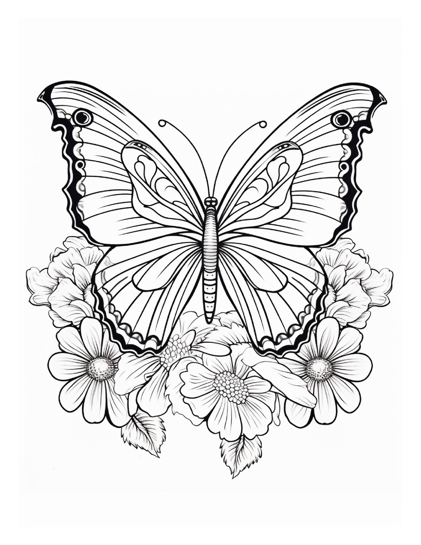 95 Butterfly Coloring Pages 2