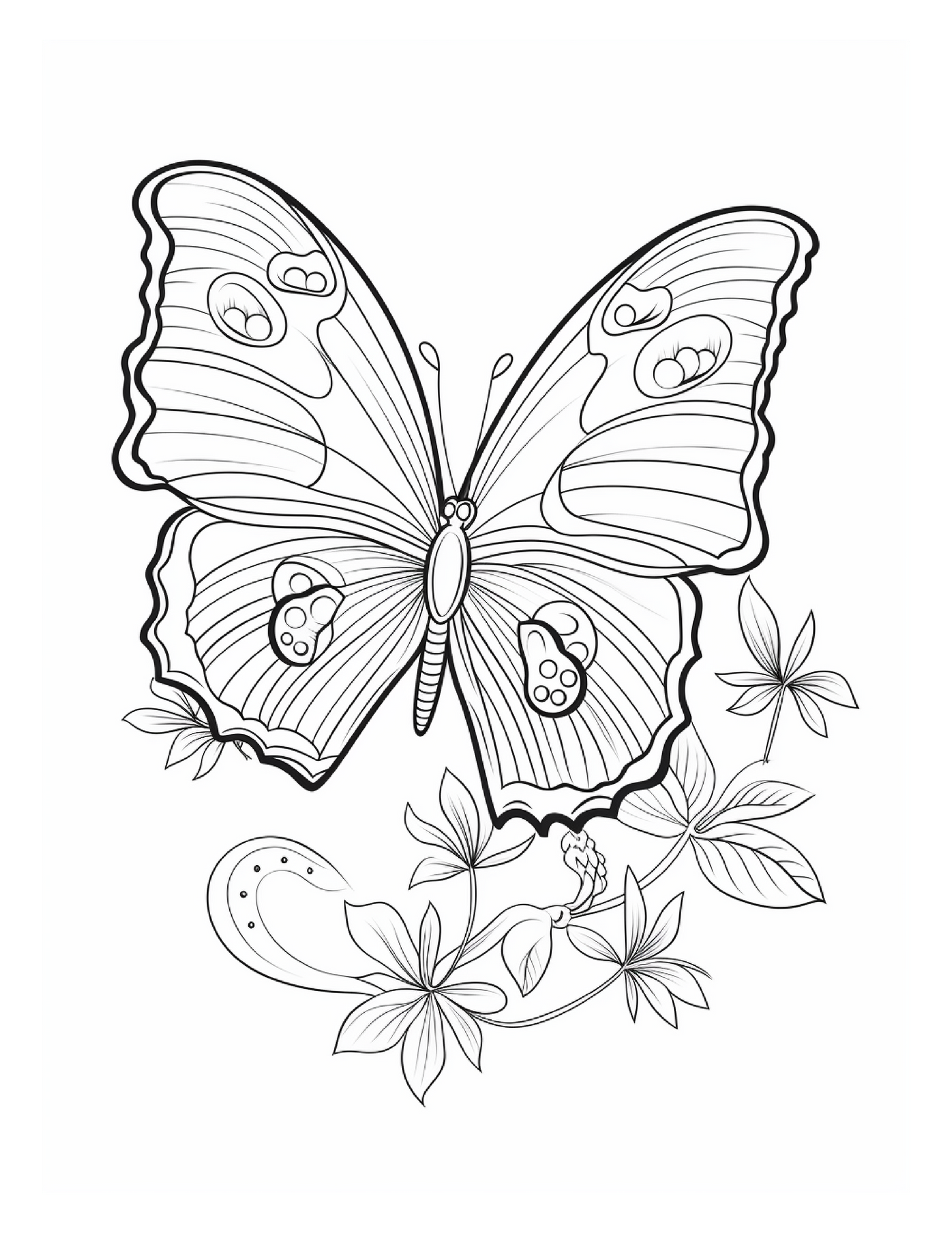 95 Butterfly Coloring Pages 2