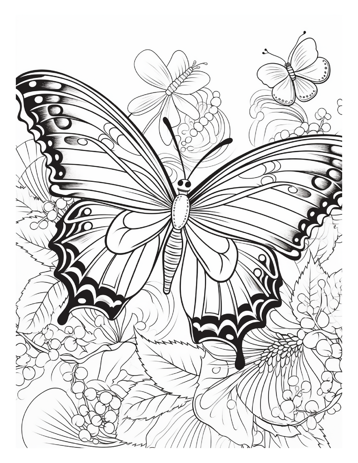 95 Butterfly Coloring Pages 2
