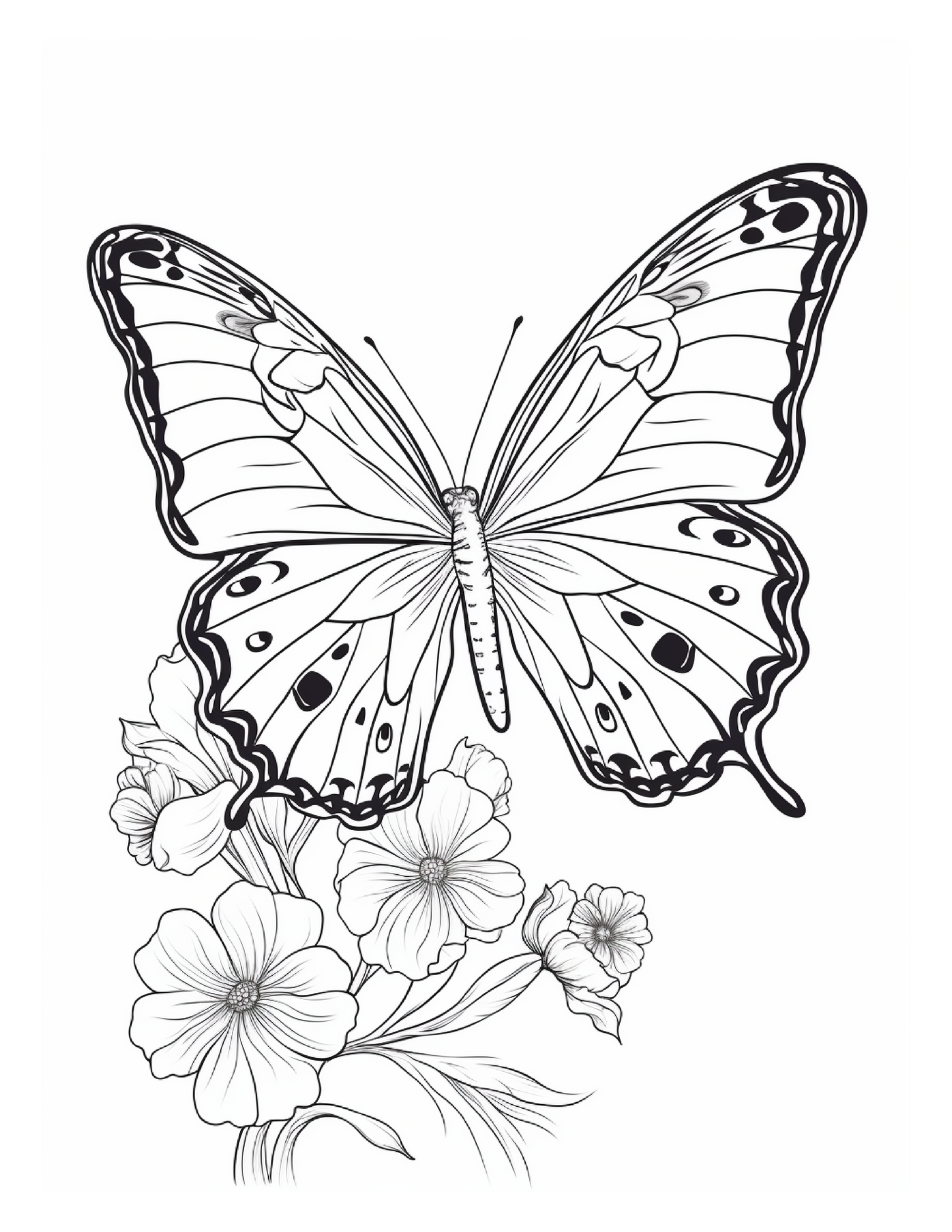 95 Butterfly Coloring Pages 1