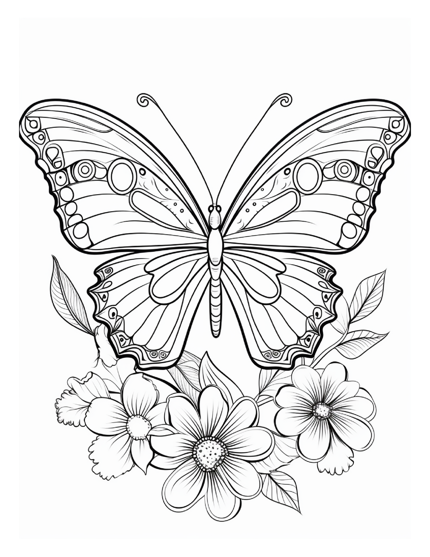 95 Butterfly Coloring Pages 1