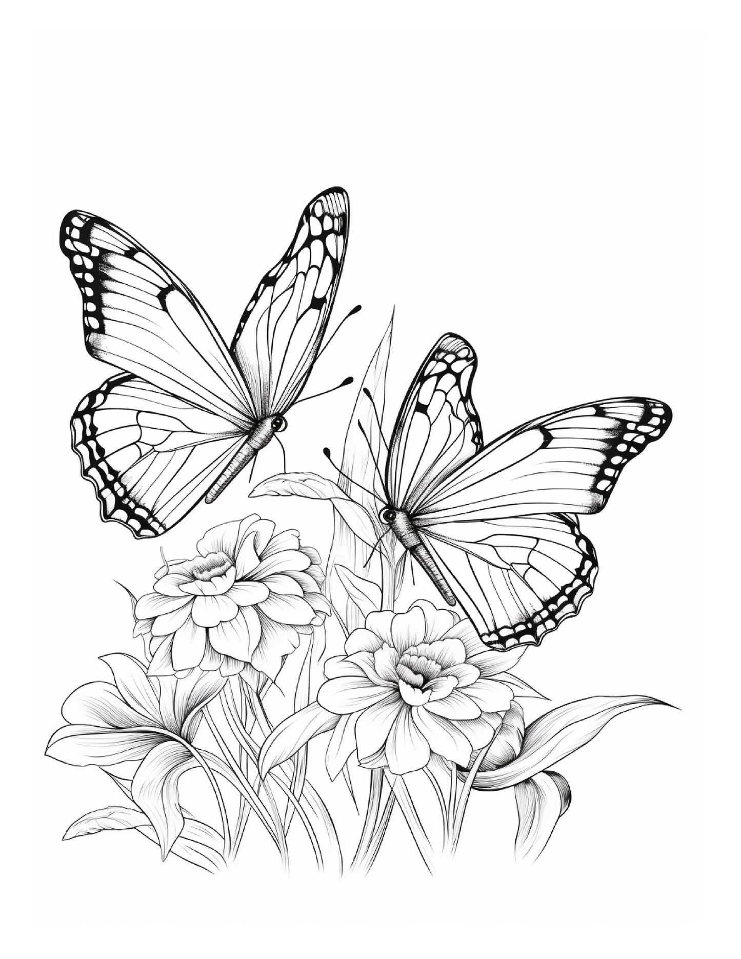 95 Butterfly Coloring Pages 1