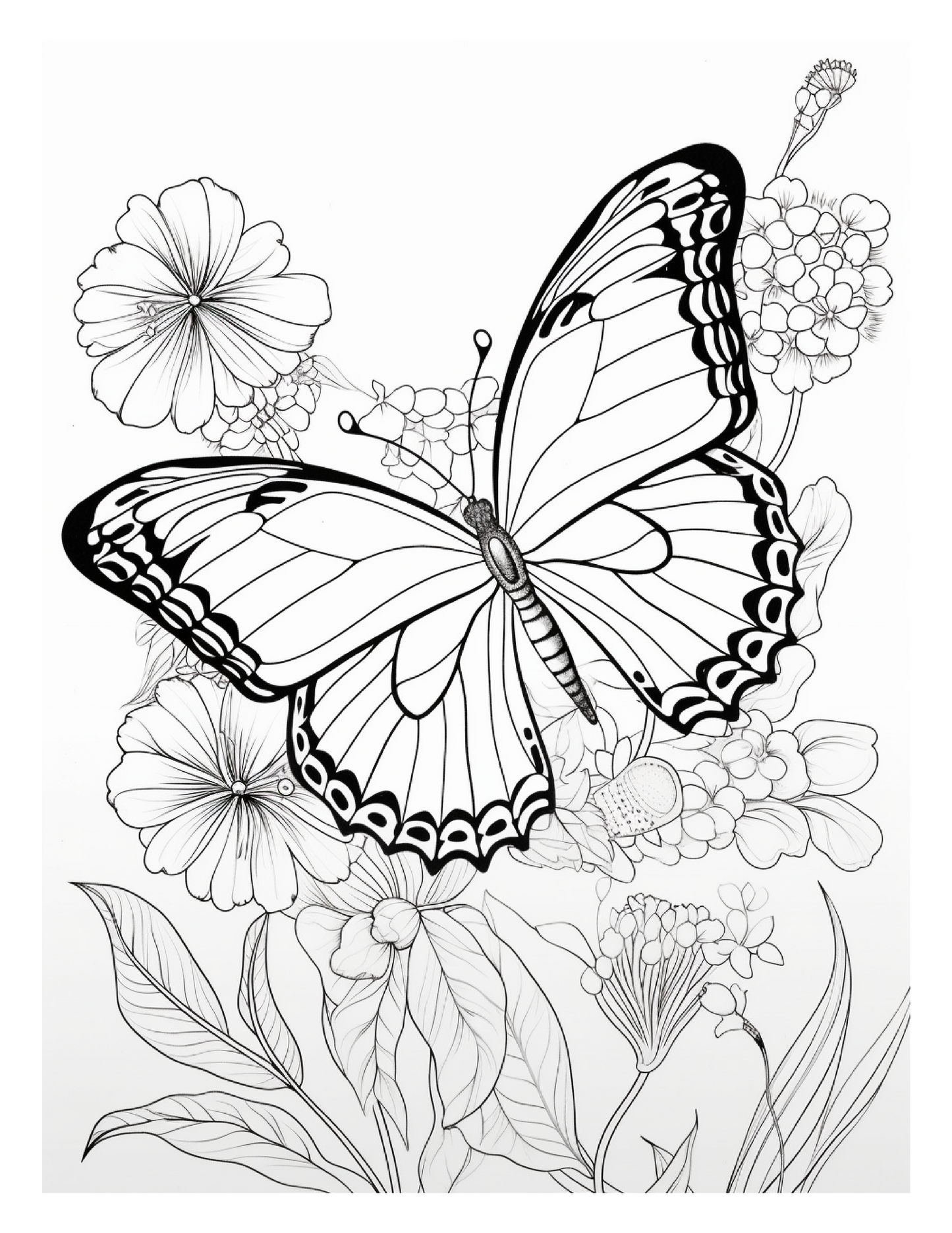 95 Butterfly Coloring Pages 1