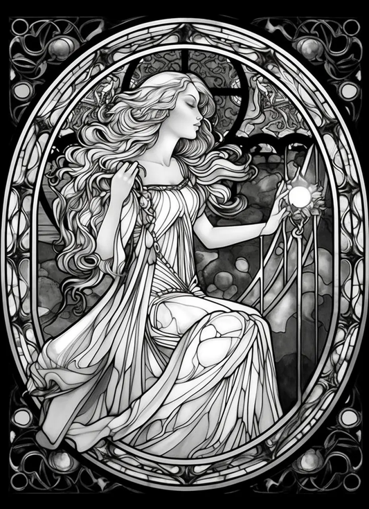 150 Stained Glass Coloring pages 2 Robs Books