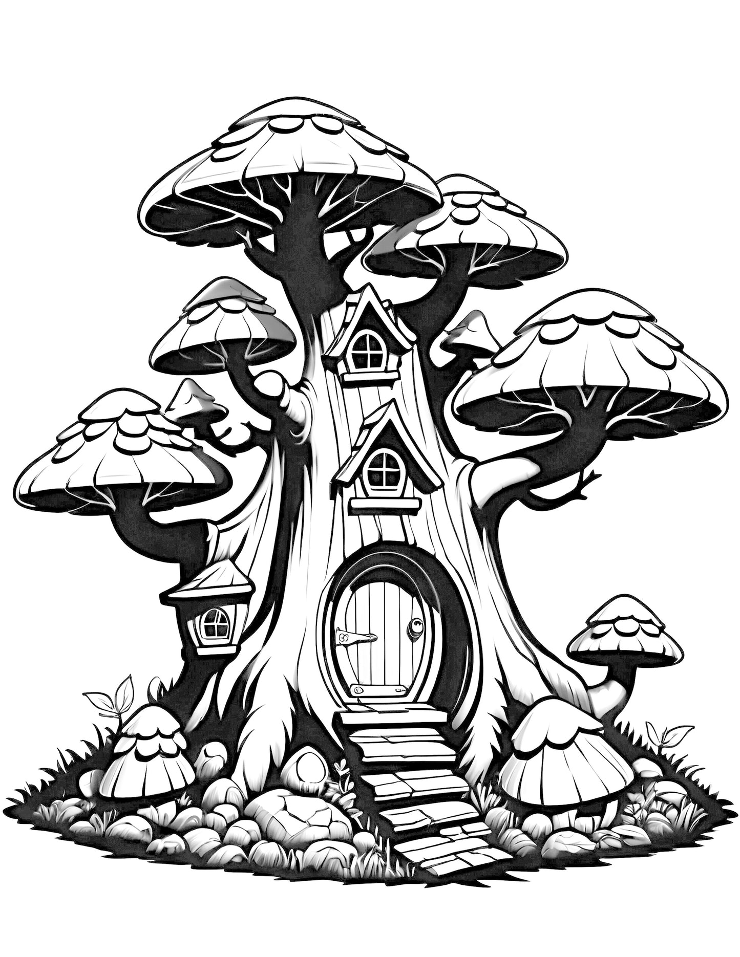 Enchanting Dwarf Homes A Magical Coloring Adventure
