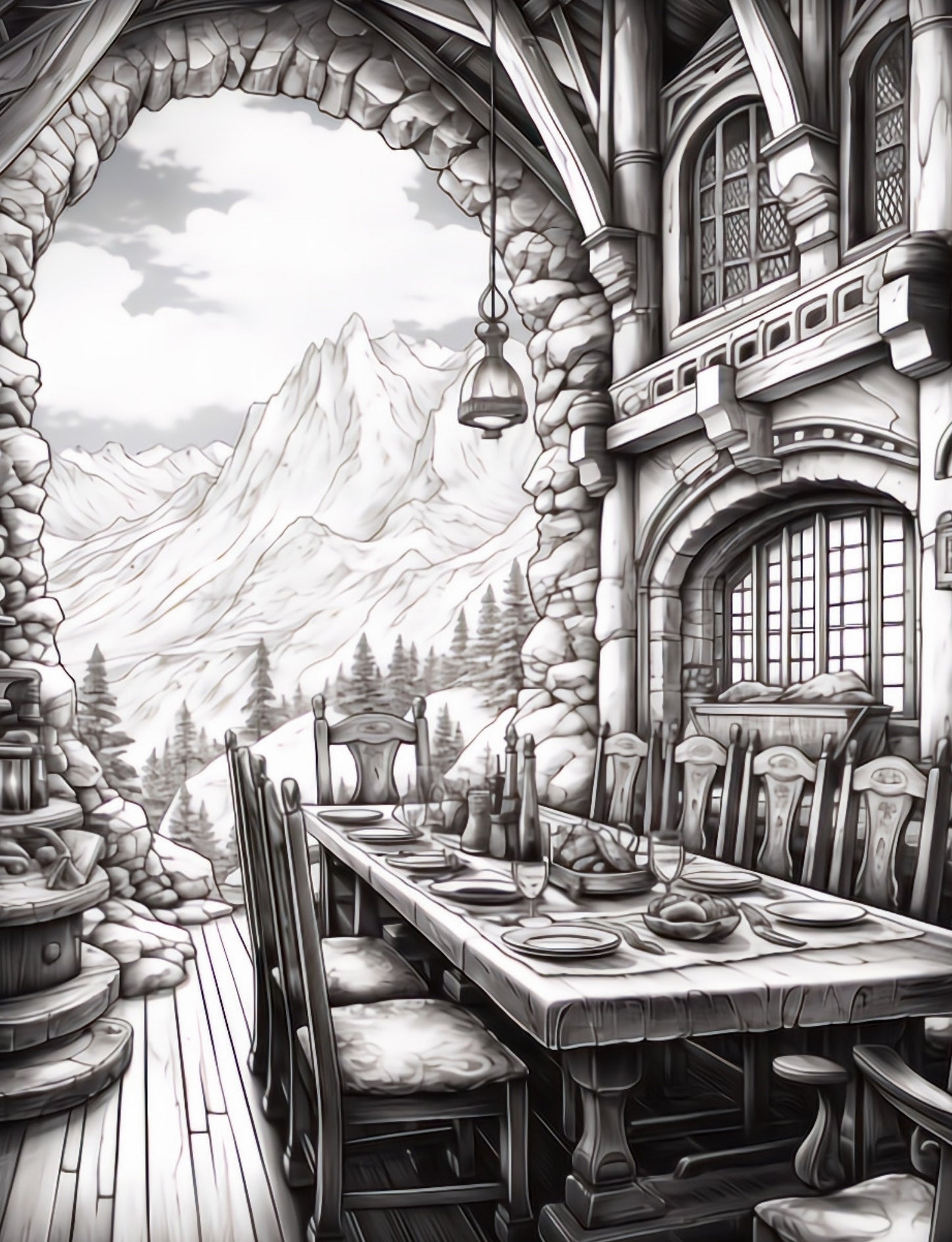 50 Dwarven Delights Coloring Pages