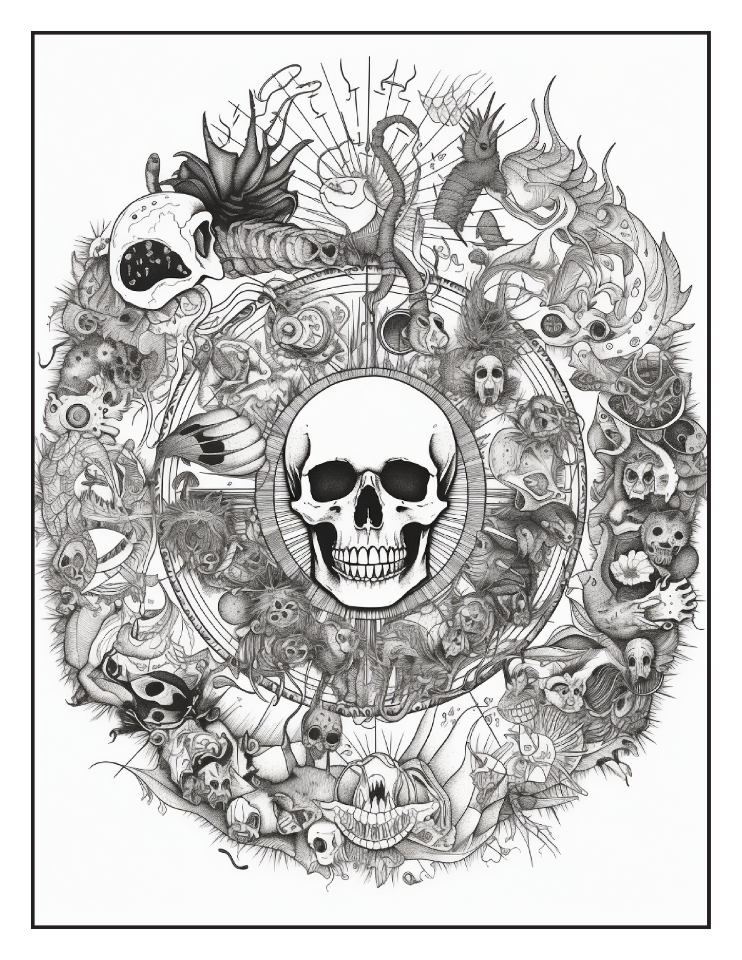120 Halloween Mandala Coloring Pages