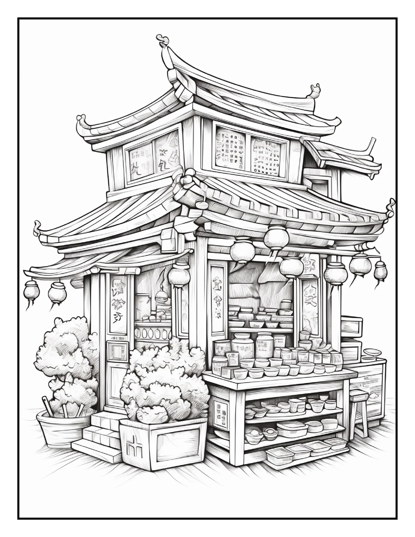150 Chinese Shop Coloring Pages Robs Books