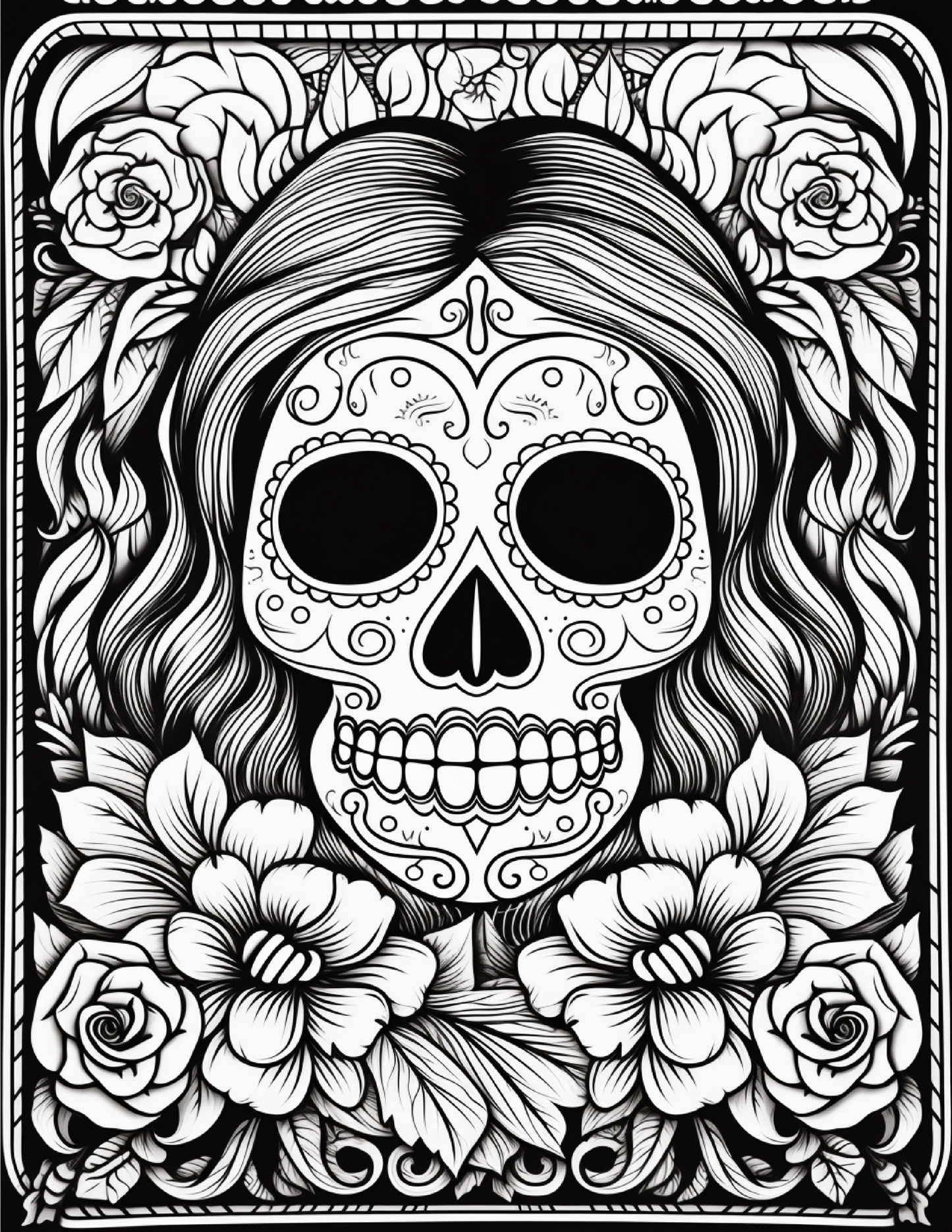 100 Day Of The Dead Coloring Pages 1