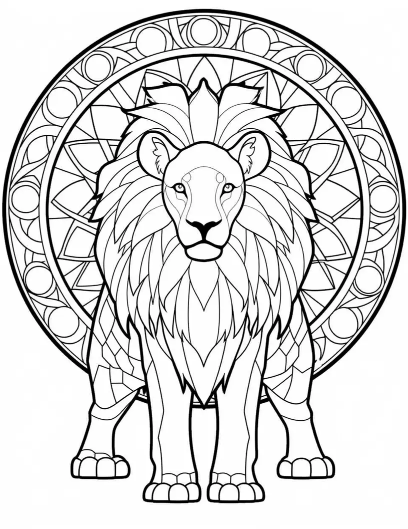 110 Animals Stained Glass Coloring Pages Robs Books