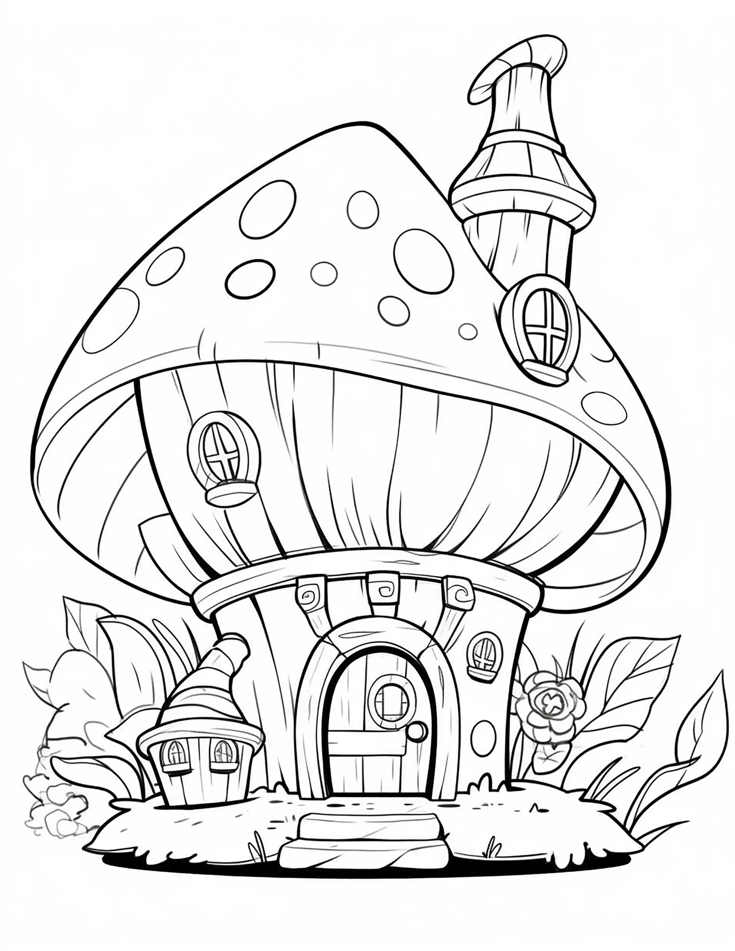 140 Fairy House Coloring Pages 1 Robs Books