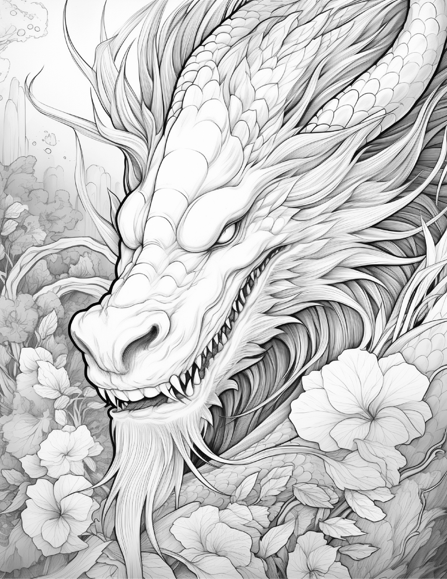 270 Chinese Dragon Coloring Pages For Adults 3