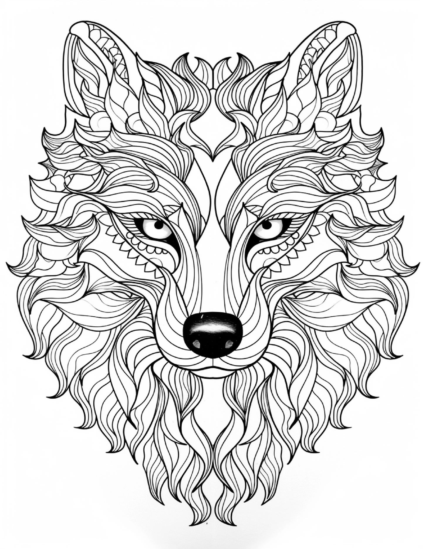 Animal mandala coloring pages for Adults 2