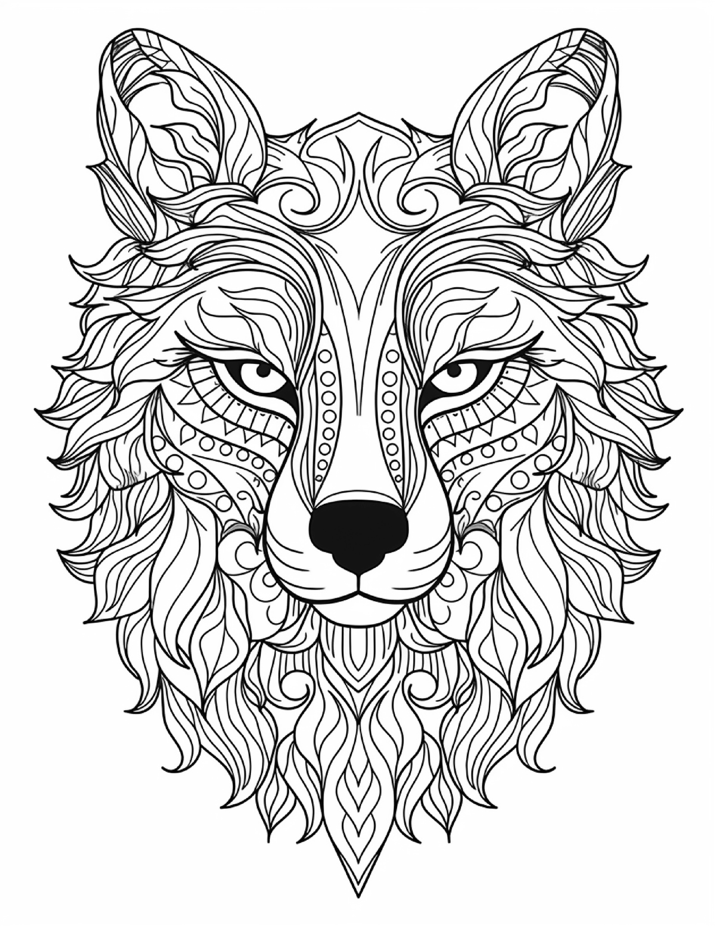 Animal mandala coloring pages for Adults 2