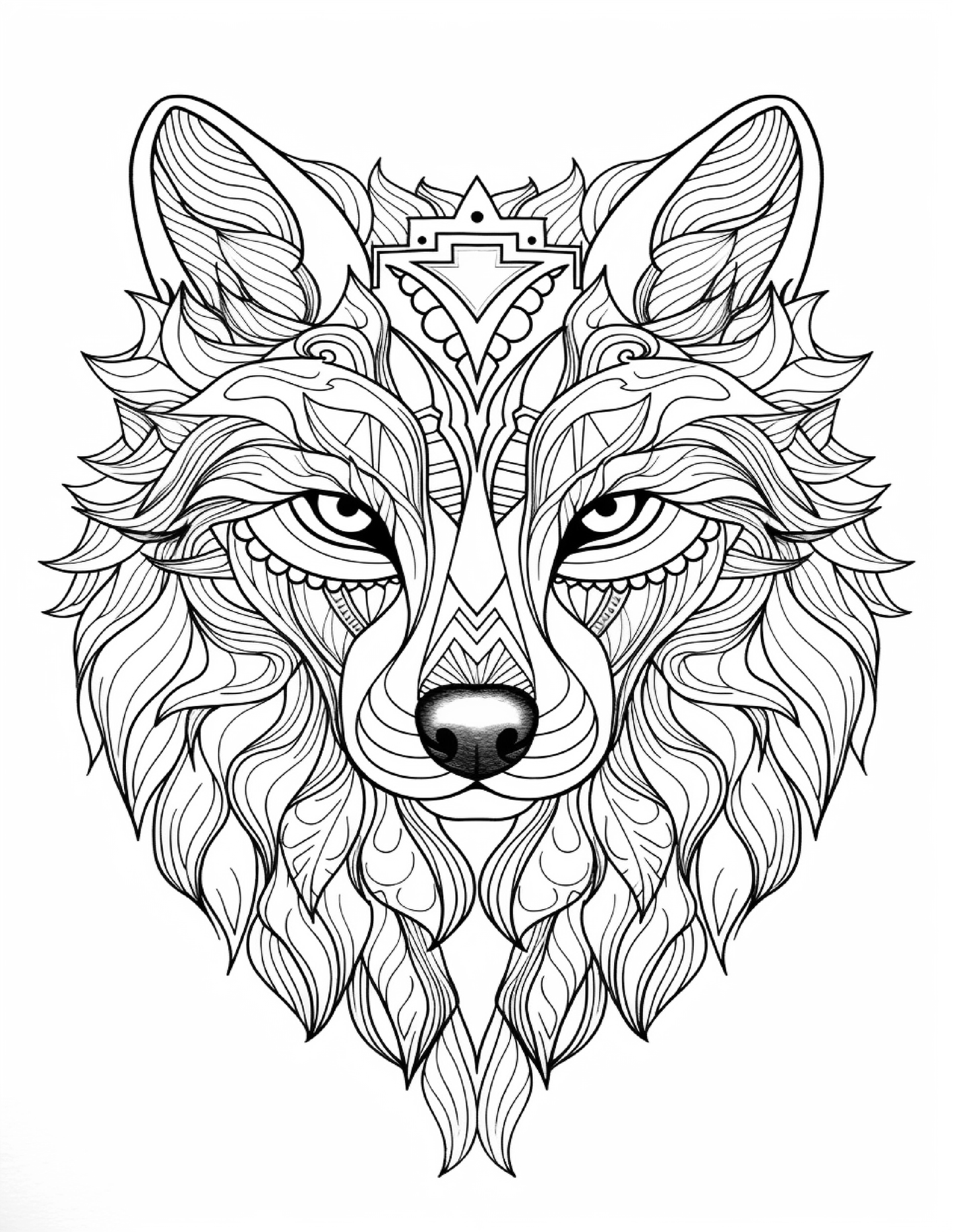 Animal mandala coloring pages for Adults 2