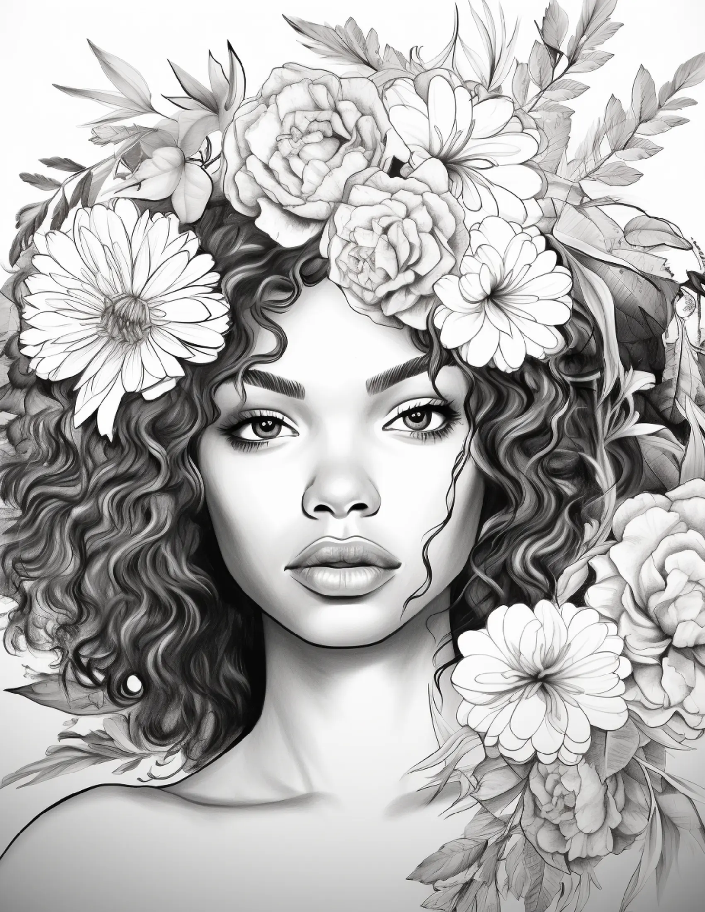 African Black Woman Coloring Pages for Adults 0 Robs Books