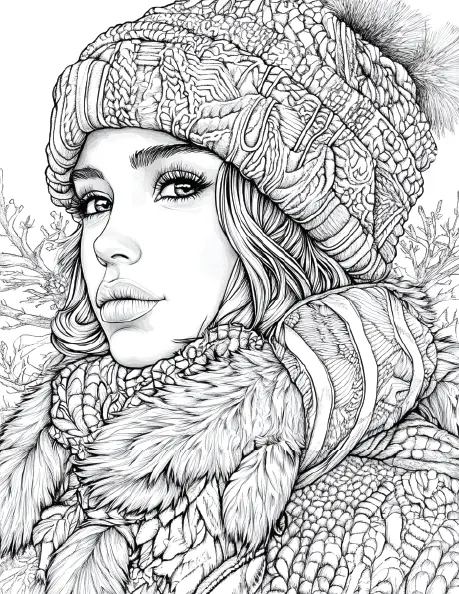 150 Winter Coloring Pages for Adults Robs Books