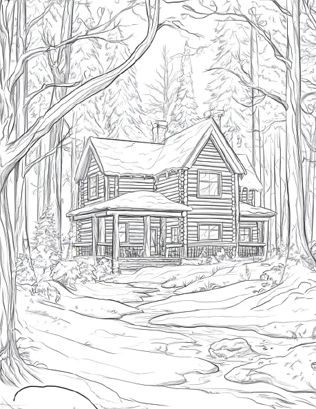 150 Winter Coloring Pages for Adults Robs Books