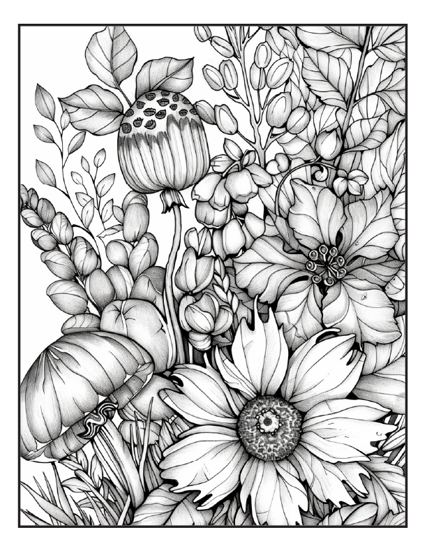200 Butterfly Girl ColoringPages for Adults