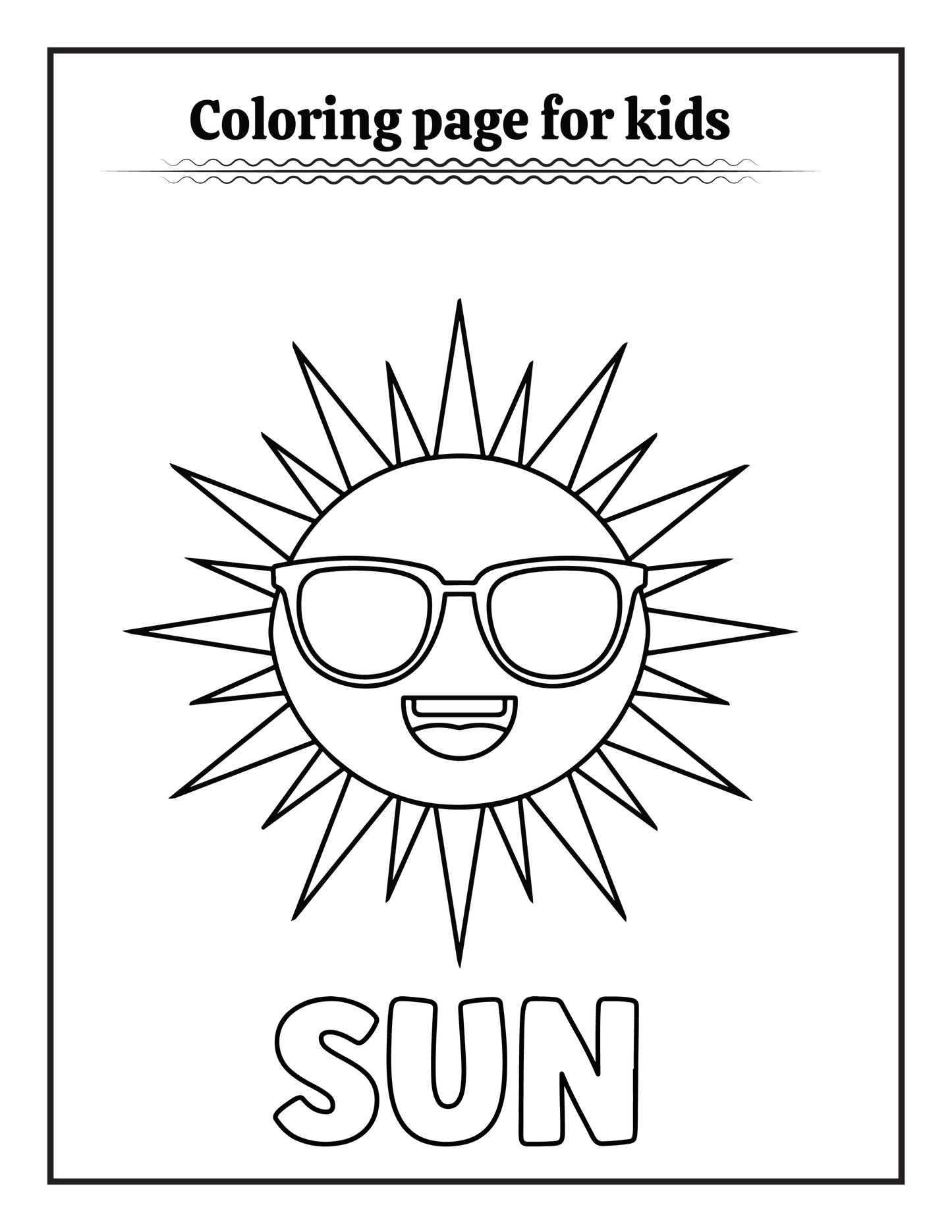 50 Summer Coloring pages for Kids Robs Books