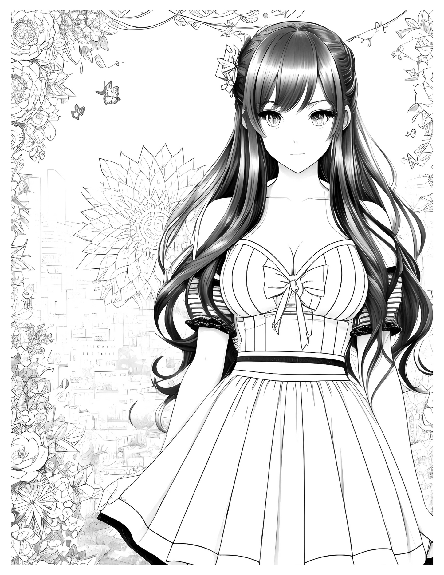 Cute Anime Girl In the City