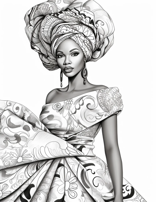 100 African Black Woman Coloring Pages 1 Robs Books