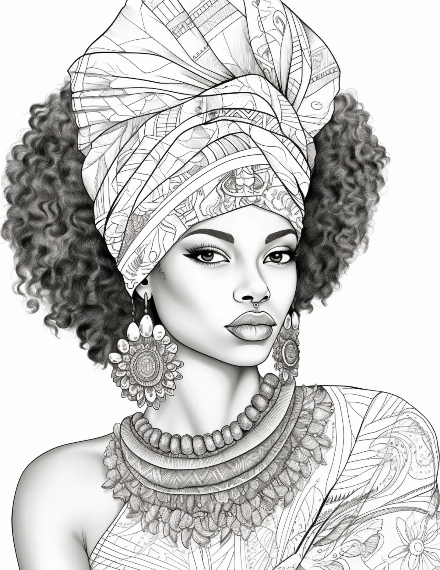 100 African Black Woman Coloring Pages 1 Robs Books