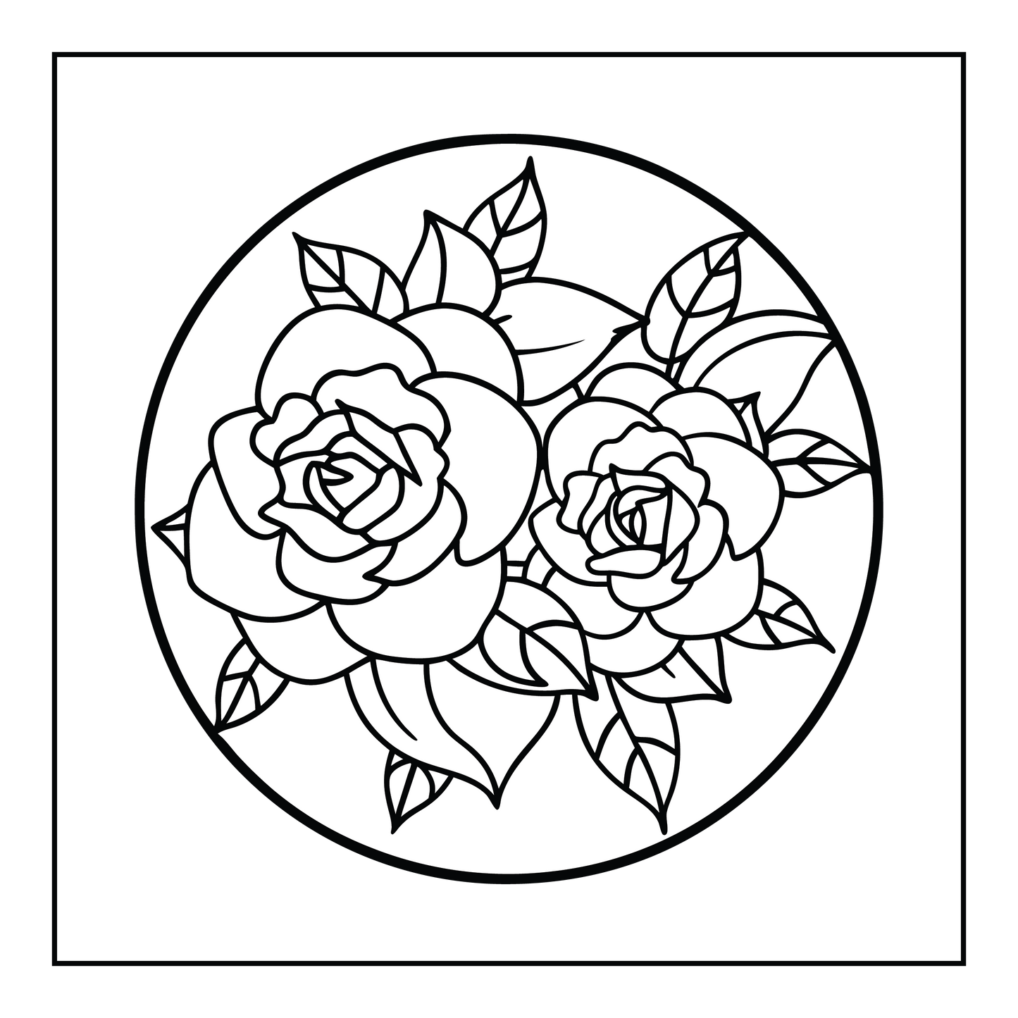 Mandala Bold and Easy Coloring Pages