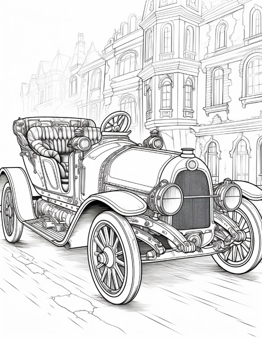 100 Steampunk Car Coloring Pages Robs Books