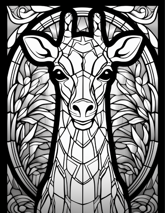 100-Animals Stained Glass Coloring 20-2 Robs Books