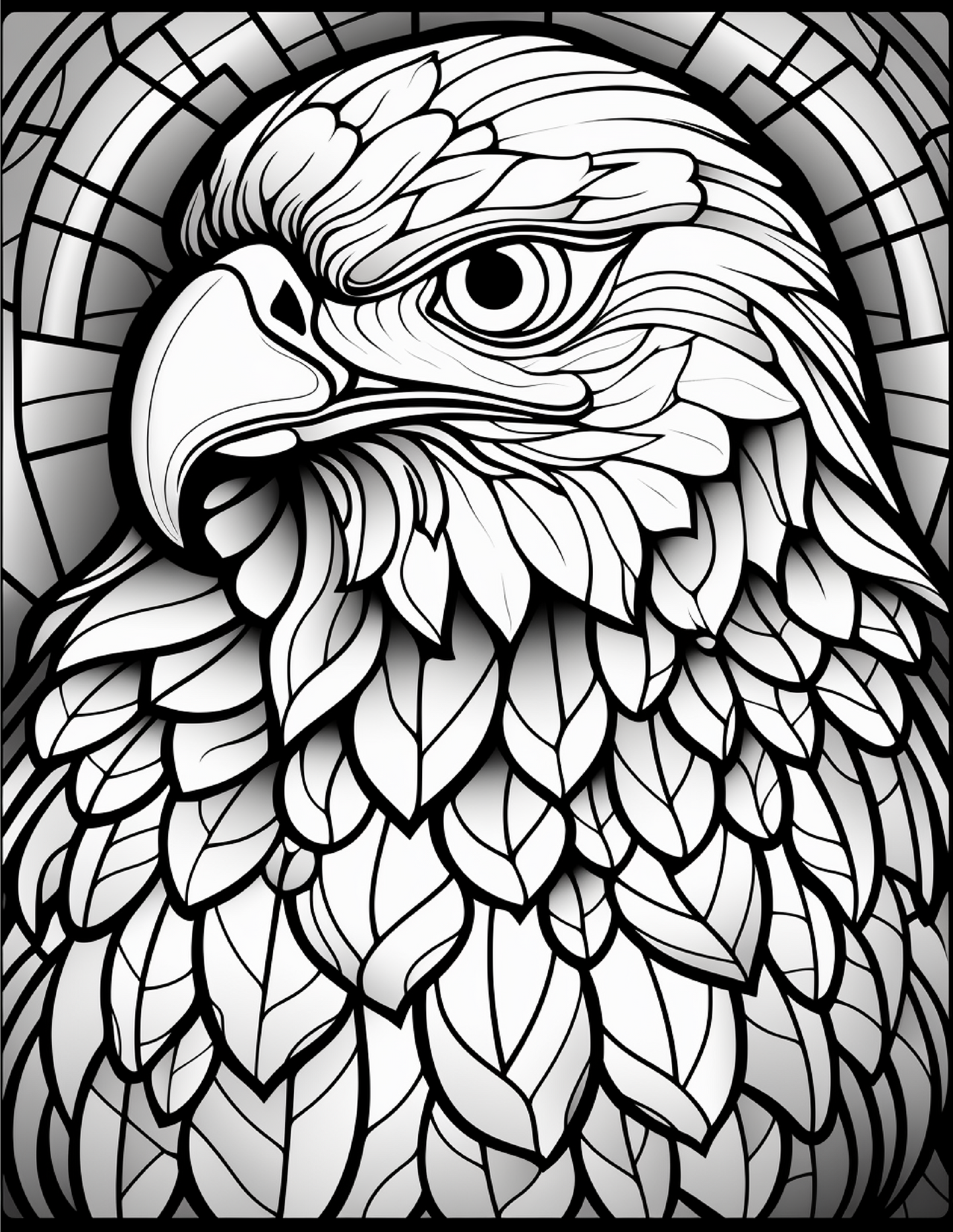100-Animals Stained Glass Coloring 20-1