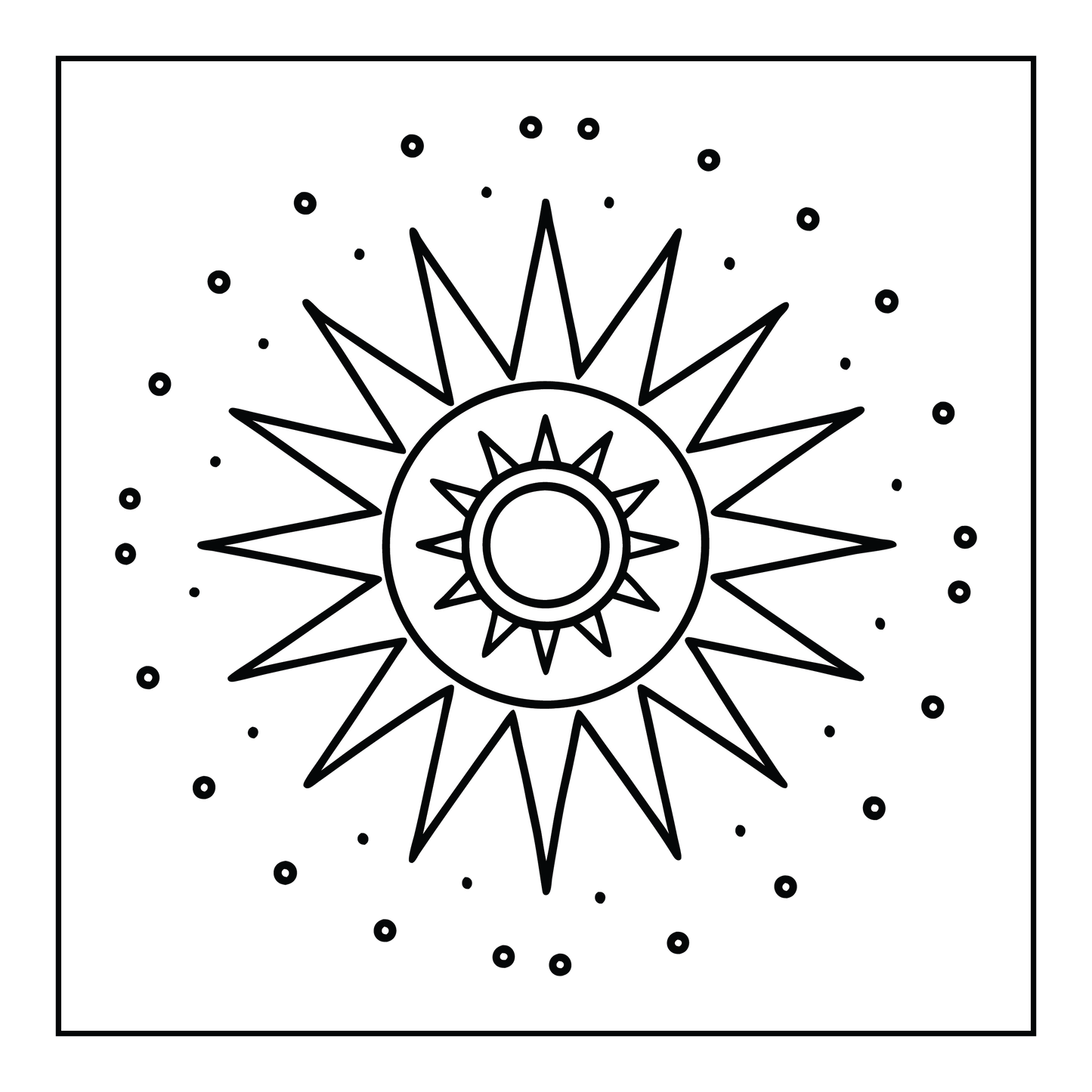 Mandala Bold and Easy Coloring Pages