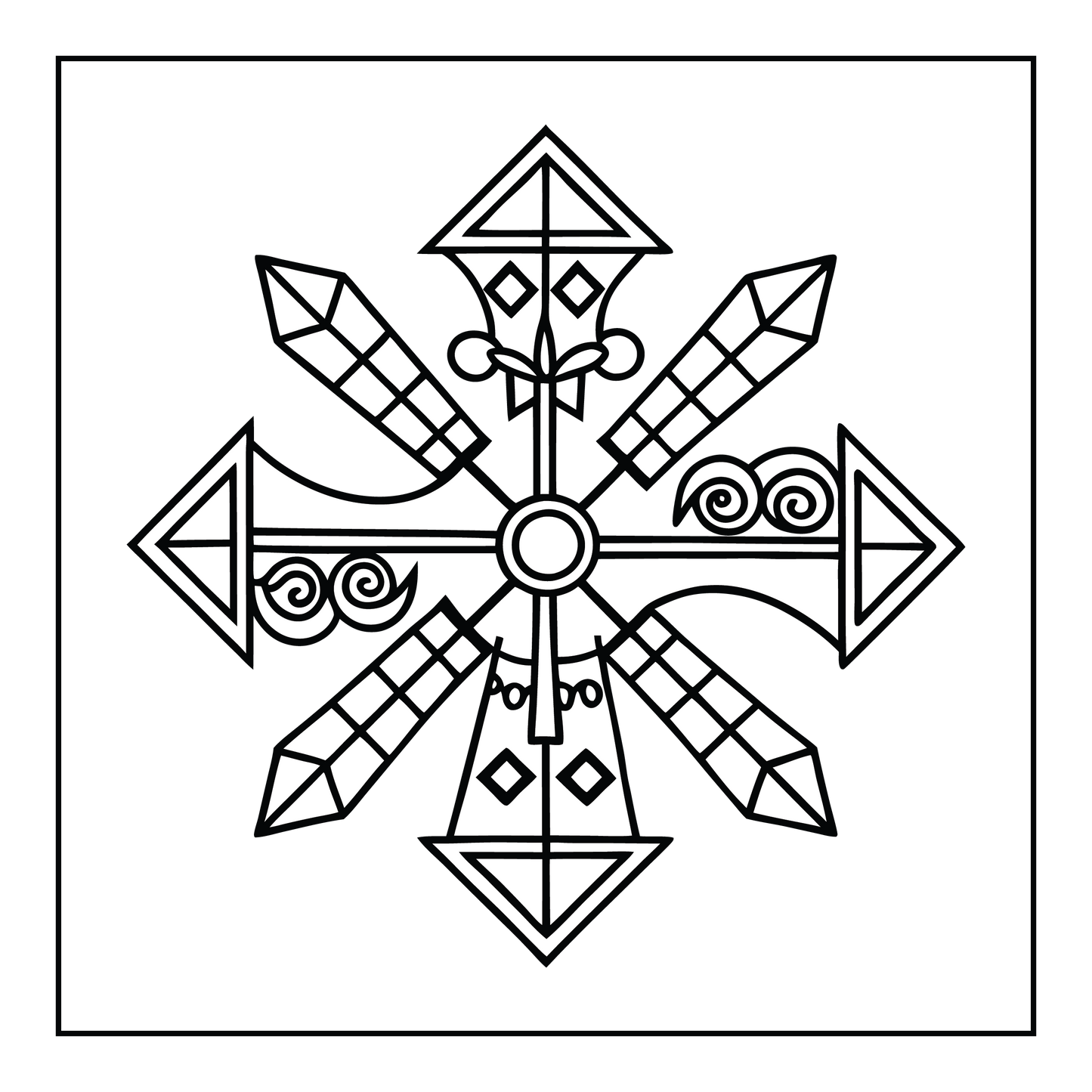 Mandala Bold and Easy Coloring Pages