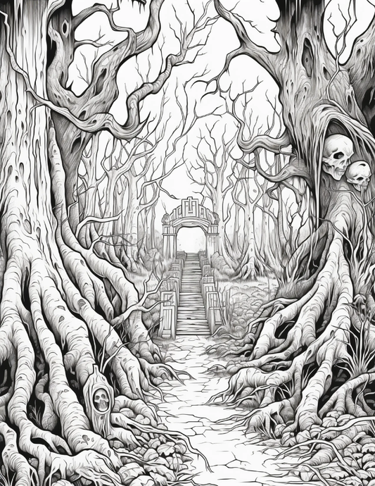 195 Enchanted Gothic Forest Coloring Pages Robs Books