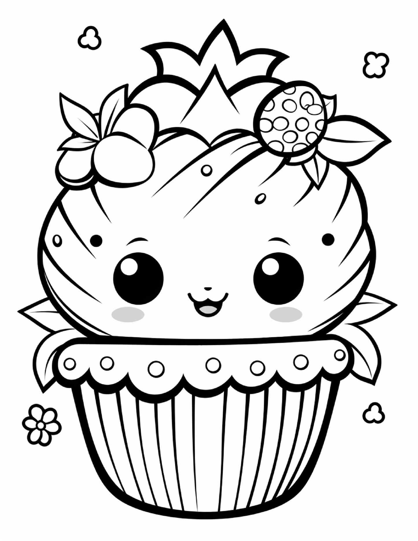 200 Cute Kawaii Coloring Pages for Kids 1