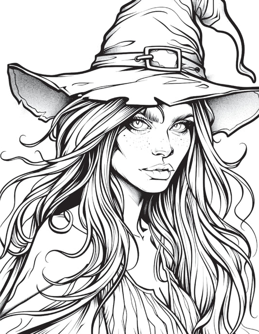 100 Witch Coloring Pages 1 Robs Books
