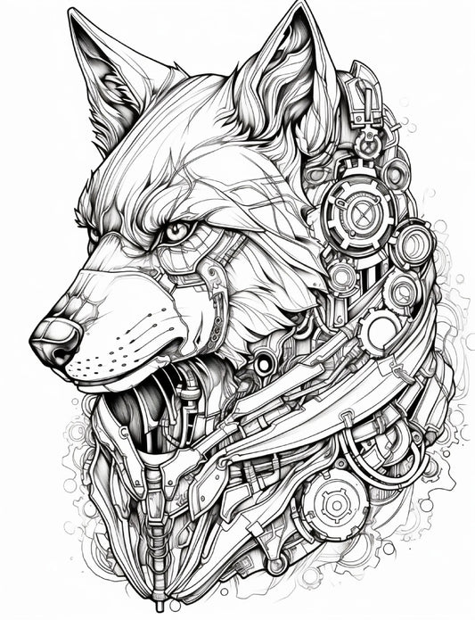 200 Steampunk Animals Coloring Pages Robs Books
