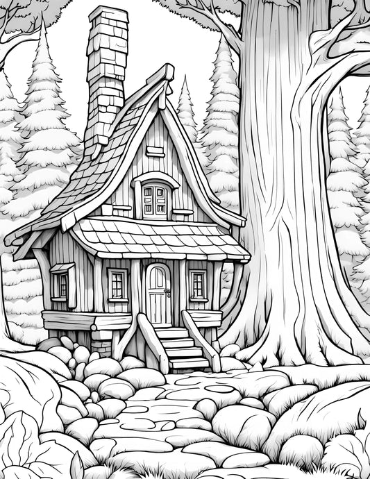 Enchanting Dwarf Homes A Magical Coloring Adventure