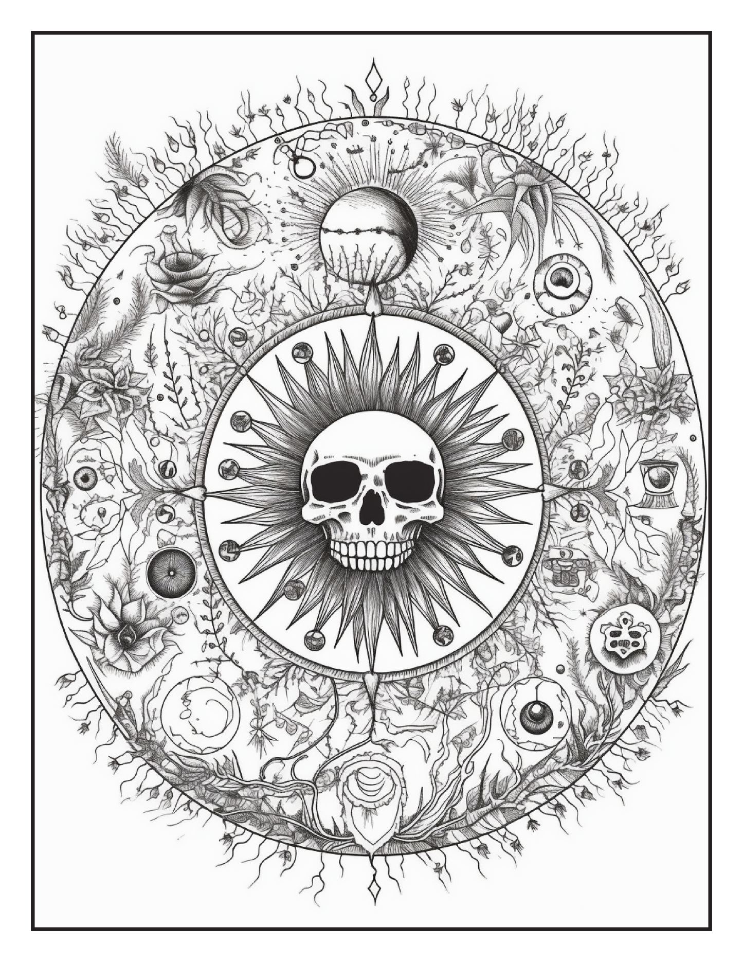 120 Halloween Mandala Coloring Pages