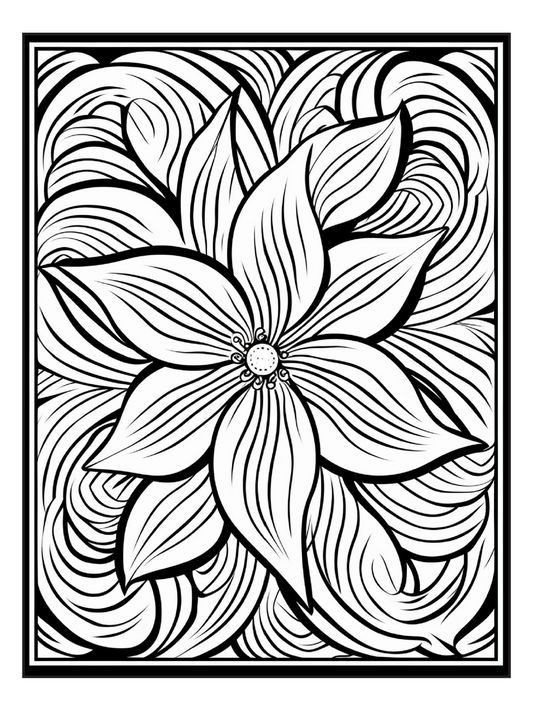 100 Flower Coloring Pages 1