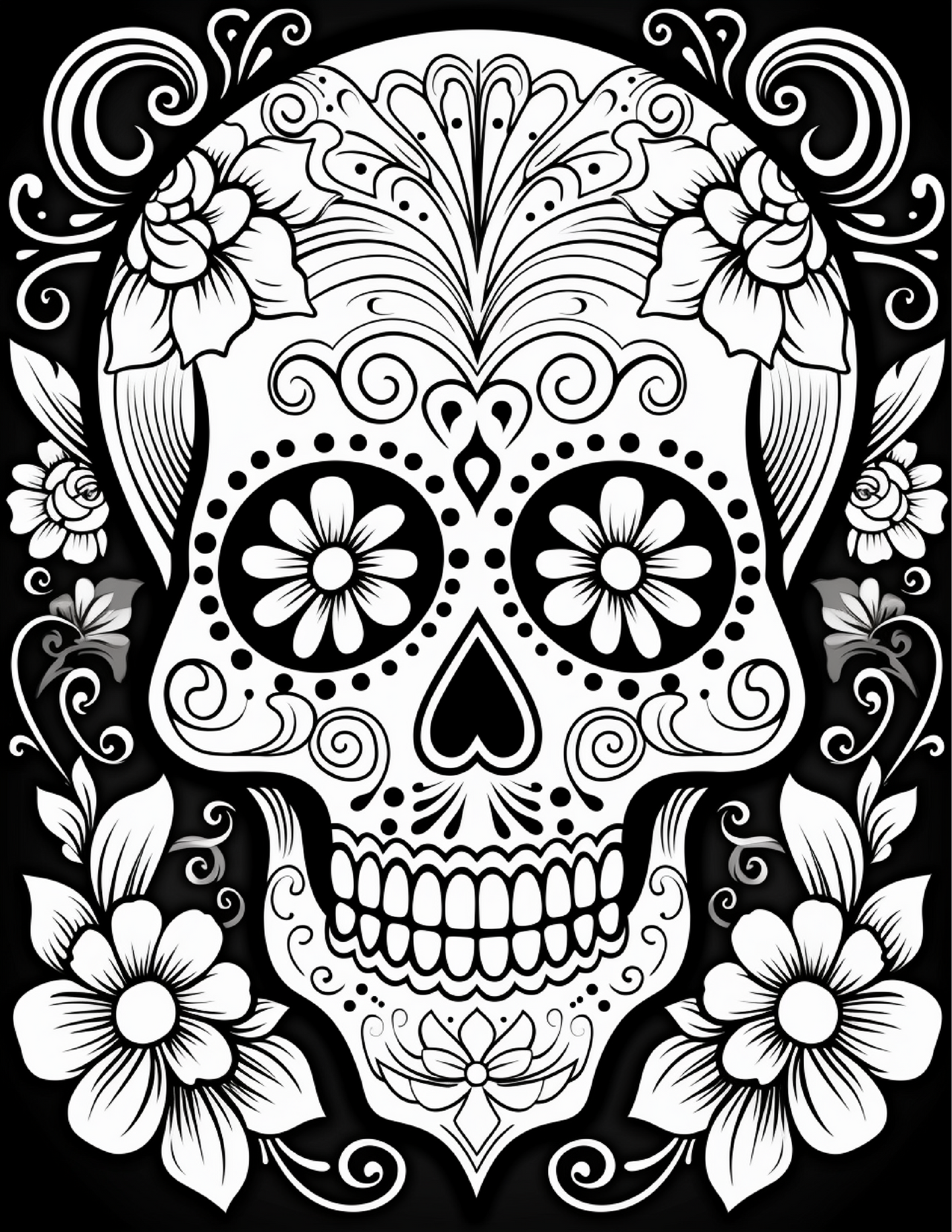 100 Day Of The Dead Coloring Pages 2