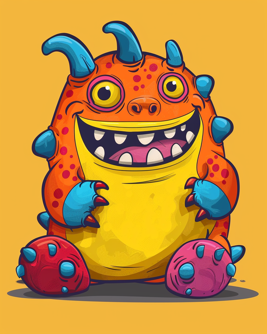 200 Cute Monsters Coloring Pages for Kids 1